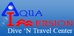 AQUA IMMERSION DIVE 'N TRAVEL CENTER trademark