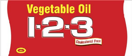 VEGETABLE OIL 1-2-3 CHOLESTEROL FREE trademark