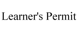 LEARNER'S PERMIT trademark
