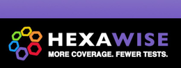 HEXAWISE MORE COVERAGE. FEWER TESTS. trademark