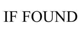 IF FOUND trademark