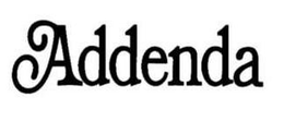 ADDENDA trademark