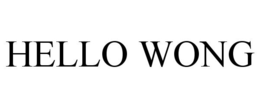 HELLO WONG trademark