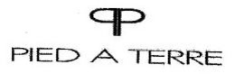 PP PIED A TERRE trademark
