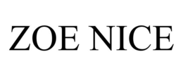 ZOE NICE trademark
