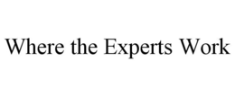 WHERE THE EXPERTS WORK trademark