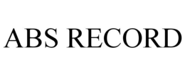 ABS RECORD trademark
