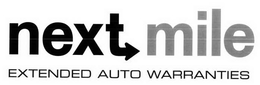 NEXT MILE EXTENDED AUTO WARRANTIES trademark