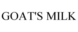 GOAT'S MILK trademark