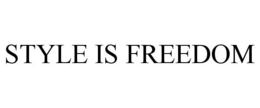 STYLE IS FREEDOM trademark