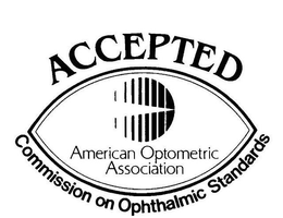 ACCEPTED AMERICAN OPTOMETRIC ASSOCIATION COMMISSION ON OPHTHALMIC STANDARDS trademark