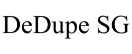 DEDUPE SG trademark