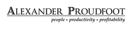 ALEXANDER PROUDFOOT PEOPLE PRODUCTIVITY PROFITABILITY trademark