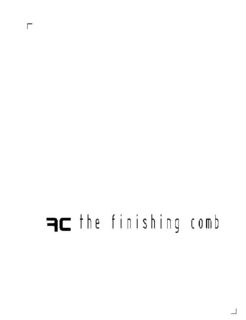 FC THE FINISHING COMB trademark