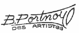 B.PORTNOY DES ARTISTES trademark