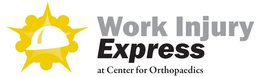 WORK INJURY EXPRESS AT CENTER FOR ORTHOPAEDICS trademark