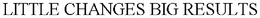 LITTLE CHANGES BIG RESULTS trademark