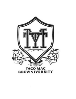 TM PALMAM QUI MERUIT FERAT TACO MAC BREWNIVERSITY trademark