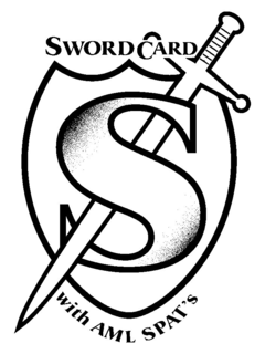 S SWORD CARD WITH AML SPAT'S trademark