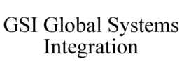 GSI GLOBAL SYSTEMS INTEGRATION trademark