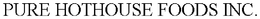 PURE HOTHOUSE FOODS INC. trademark