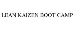 LEAN KAIZEN BOOT CAMP trademark