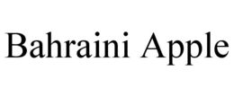 BAHRAINI APPLE trademark