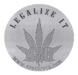 LEGALIZE IT 420 WWW.420COPPER.COM trademark