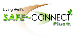 LIVING WELL'S SAFE CONNECT PLUS + trademark