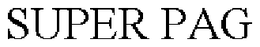 SUPER PAG trademark
