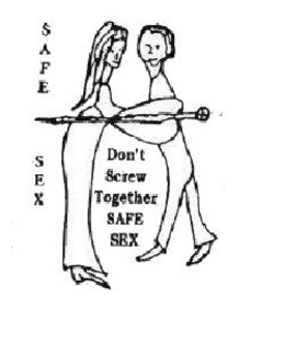 SAFE SEX DON'T SCREW TOGETHER SAFE SEX trademark