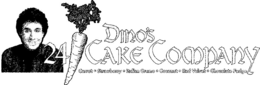 DINO'S 24 CAKE COMPANY CARROT · STRAWBERRY · ITALIAN CREME · COCONUT · RED VELVET · CHOCOLATE FUDGE trademark