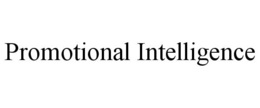 PROMOTIONAL INTELLIGENCE trademark