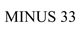 MINUS 33 trademark