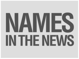 NAMES IN THE NEWS trademark