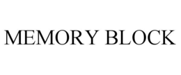 MEMORY BLOCK trademark
