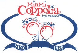 MIAMI COPPELIA ICE CREAM SINCE 1989 trademark