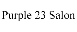 PURPLE 23 SALON trademark