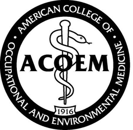 ACOEM · AMERICAN COLLEGE OF · OCCUPATIONAL AND ENVIRONMENTAL MEDICINE 1916 trademark
