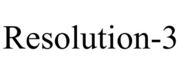RESOLUTION-3 trademark