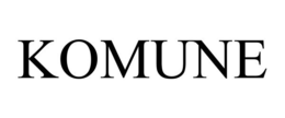 KOMUNE trademark