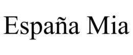 ESPAÑA MIA trademark