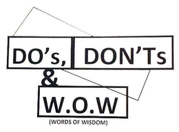 DO'S, DON'TS & W.O.W (WORDS OF WISDOM) trademark