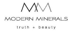 M M MODERN MINERALS TRUTH + BEAUTY trademark