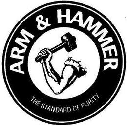ARM & HAMMER THE STANDARD OF PURITY trademark