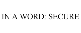 IN A WORD: SECURE trademark
