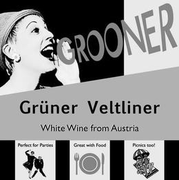 GROONER GRÜNER VELTLINER WHITE WINE FROM AUSTRIA PERFECT FOR PARTIES GREAT WITH FOOD PICNICS TOO! trademark