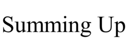 SUMMING UP trademark