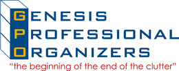 GENESIS PROFESSIONAL ORGANIZERS "THE BEGINNING OF THE END OF THE CLUTTER" trademark