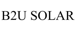 B2U SOLAR trademark